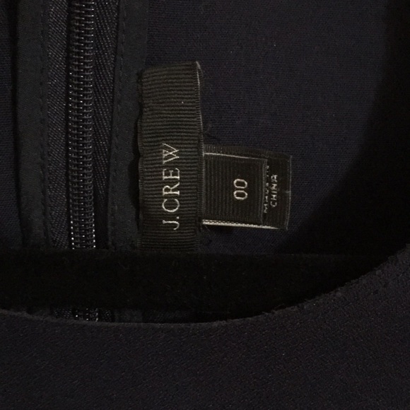 Jcrew Navy Scalloped Dress - Picture 9 of 16